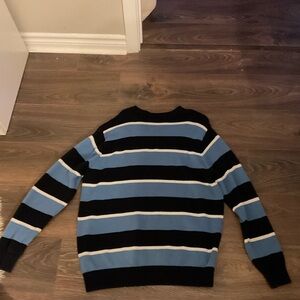 Brandy Melville Striped Sweater in Black and Blue